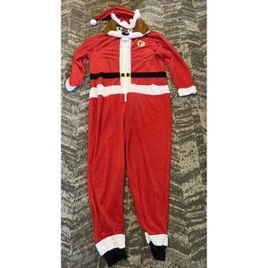 Bucees Beaver Christmas One Piece Santa Bucee jump suit L/XL